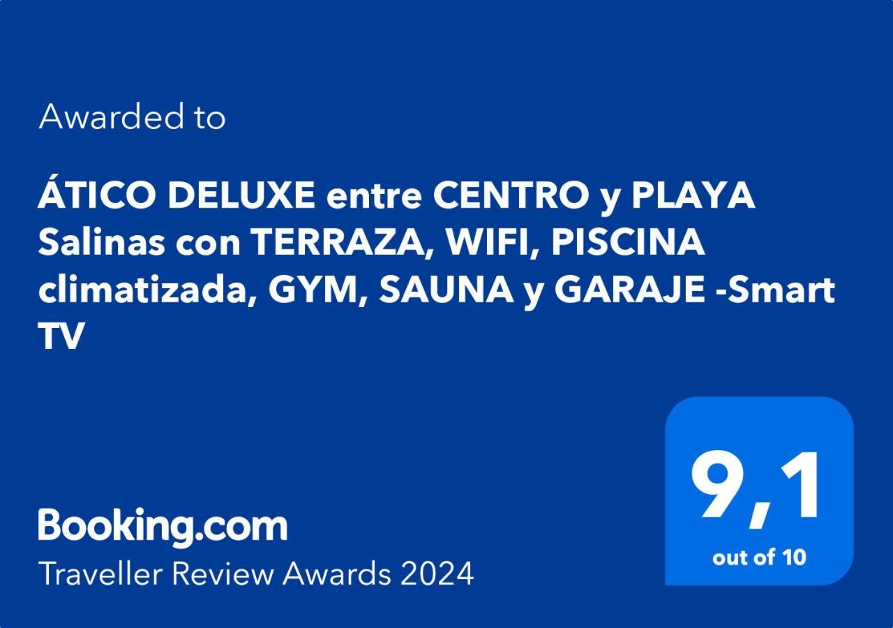 רוקאוטס דה מר Atico Deluxe Entre Centro Y Playa Salinas Con Terraza, Wifi, Piscina Climatizada, Gym, Sauna Y Garaje -Smart Tv מראה חיצוני תמונה